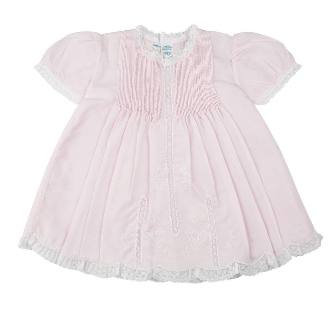 Lace Trim Slip Dress by Feltman pink