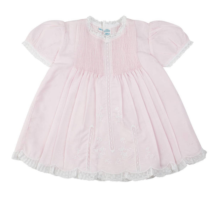 Lace Trim Slip Dress by Feltman pink