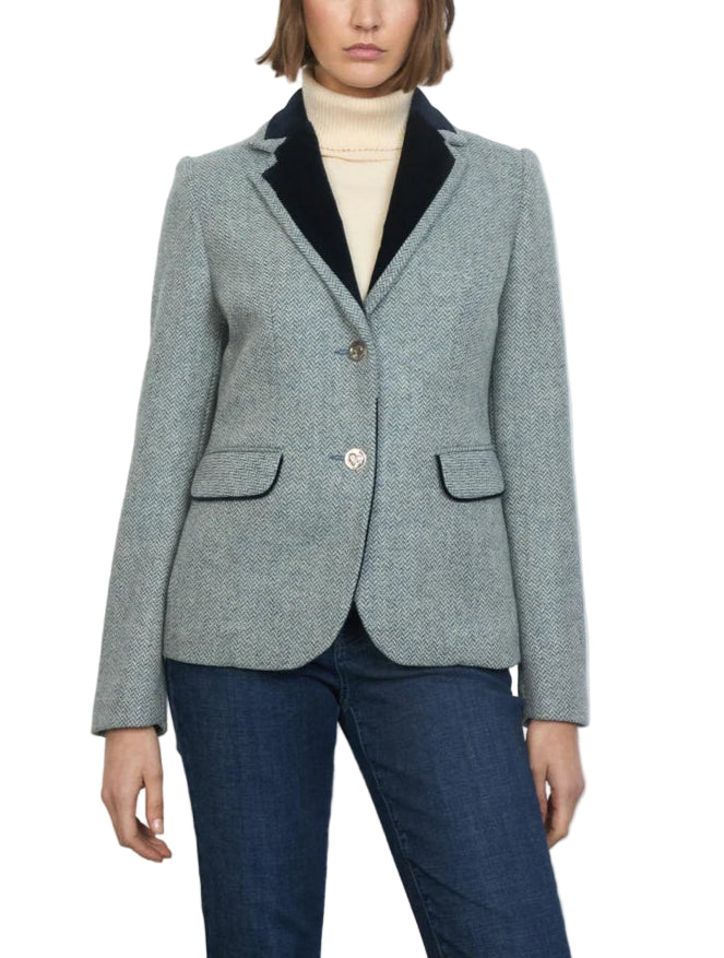 Americana Fontana Herringbone Blazer