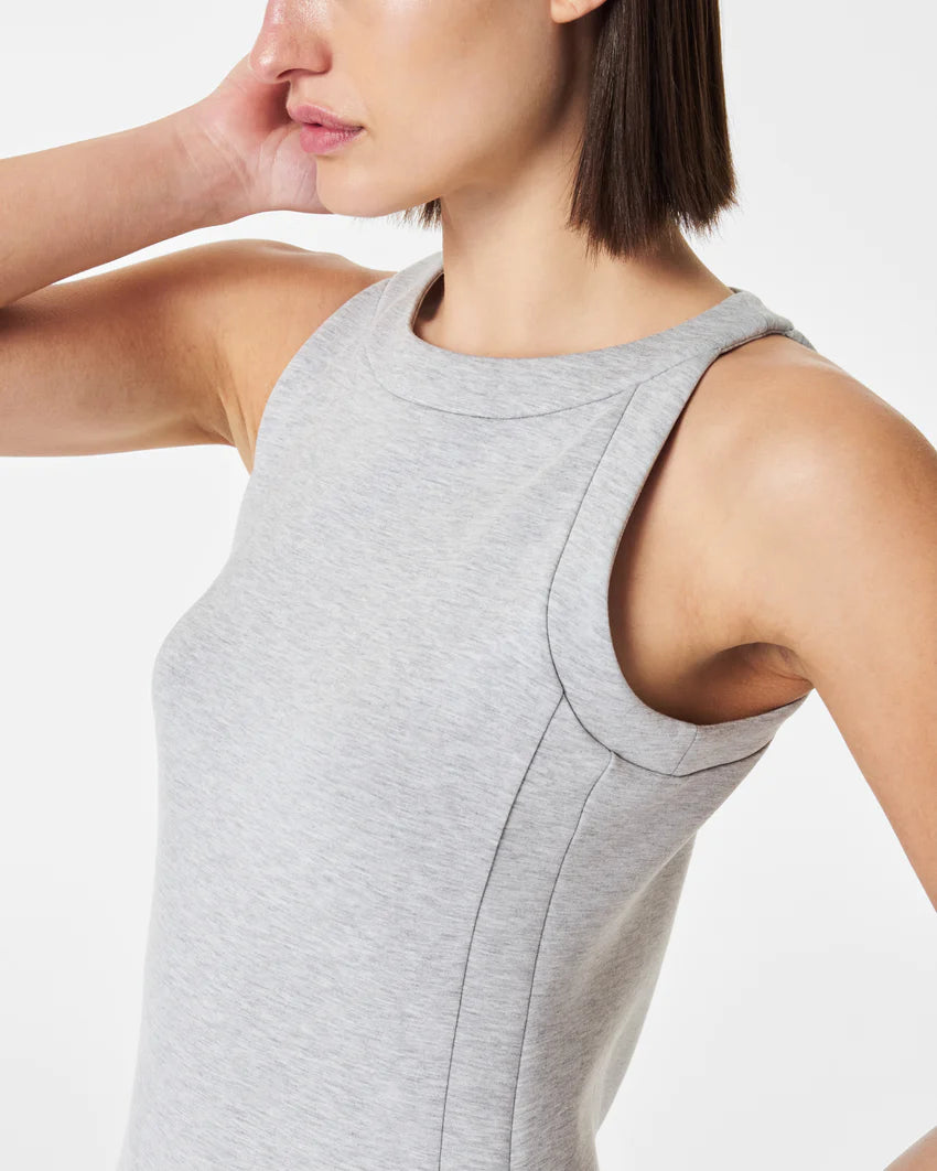 AirEssentials Midi Tank Dress in Light Grey Heather by Spanx