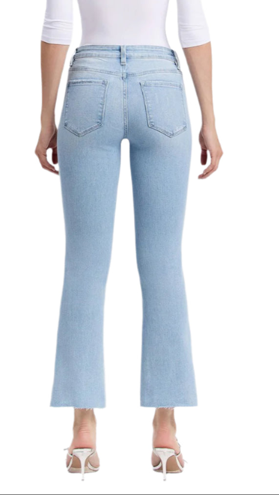 Step into style with the Miranda Bootcut Jean. These jeans feature a classic bootcut fit that will flatter your figure while providing a comfortable and versatile option for everyday wear. Dress them up or down, these jeans are a must-have for any wardrobe.