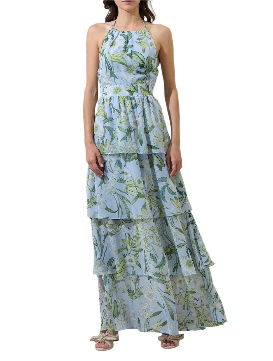 Serenade Bloom Tiered Maxi Dress