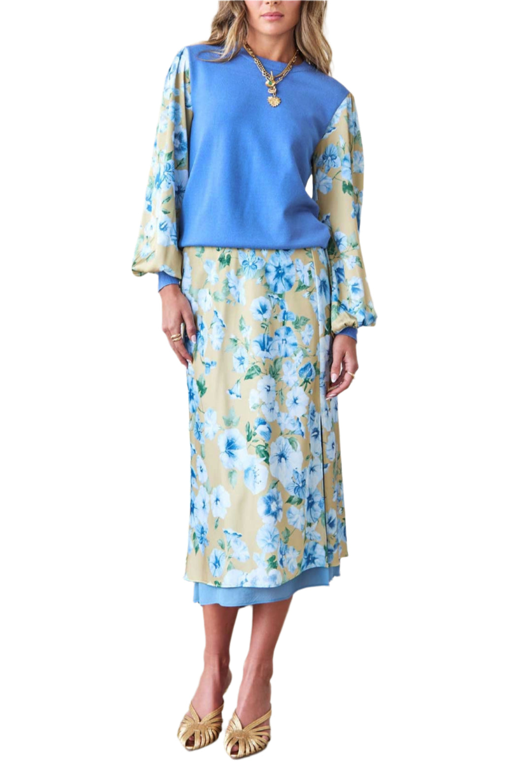Rhonda Floral Midi Skirt Set