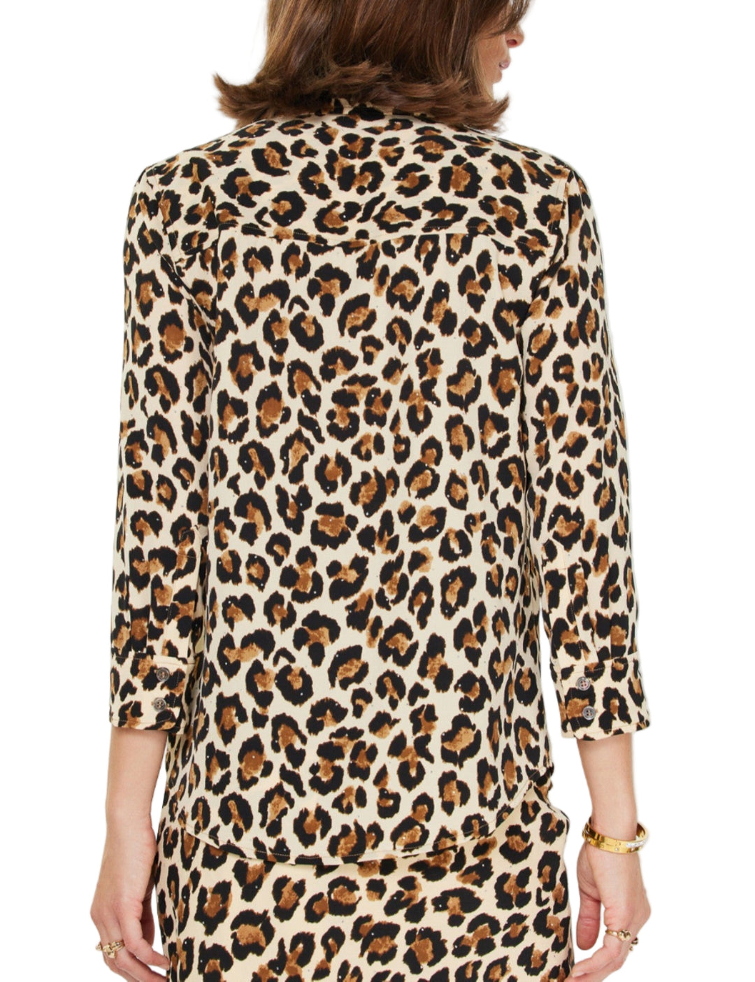 Leopard Button Up Top