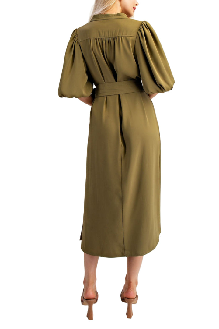 Bailey Bubble Sleeve Midi Dress