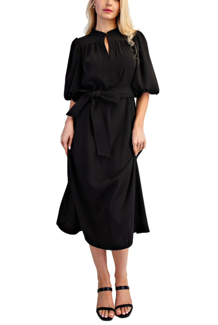 Bailey Bubble Sleeve Midi Dress