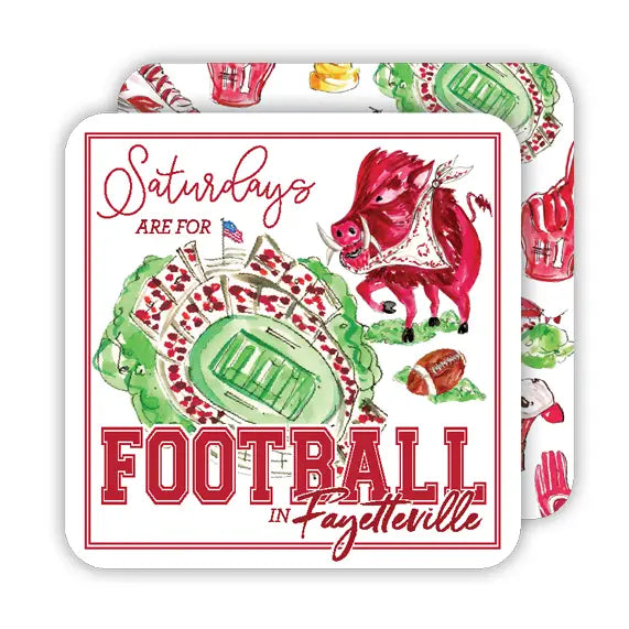Saturdays are for Football Paper Coasters