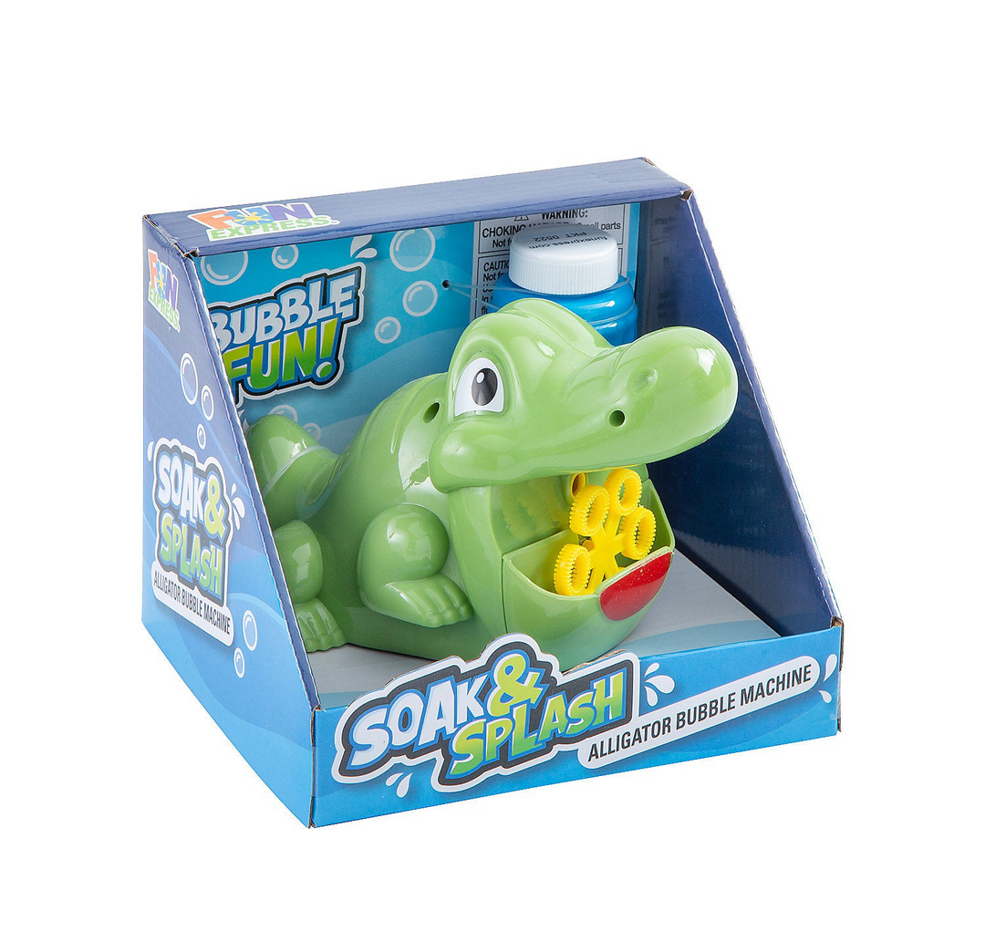 Soak & Splash Alligator Bubble Machine