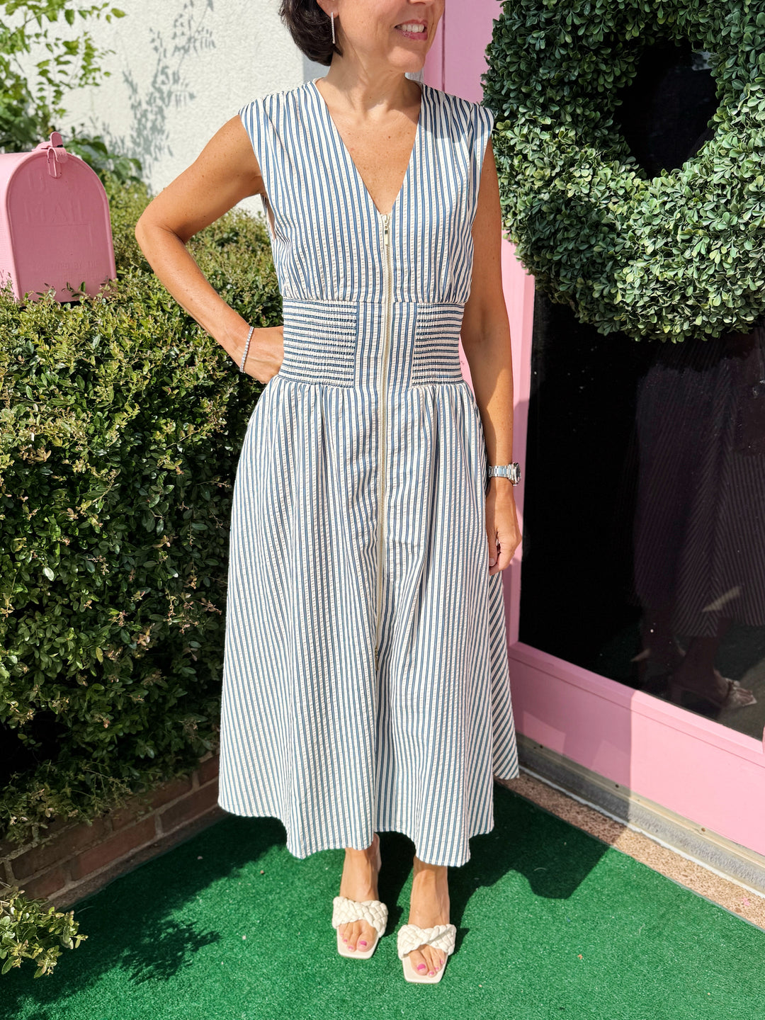 Margaret Striped Maxi Dress