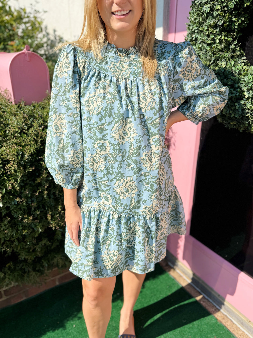 Emma Print Midi Dress