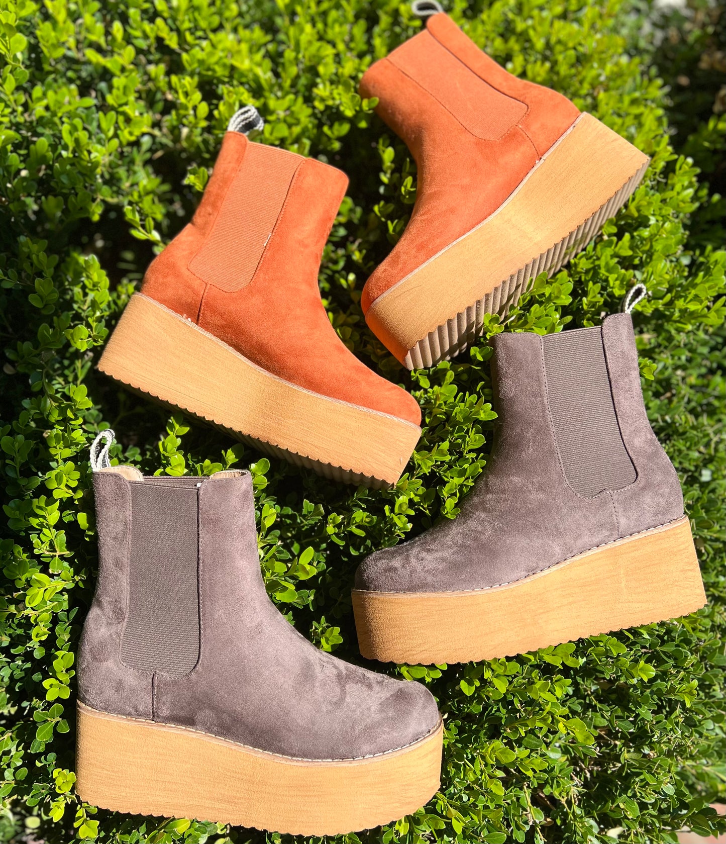 Yoshi Boots in Taupe Suede by Shushop