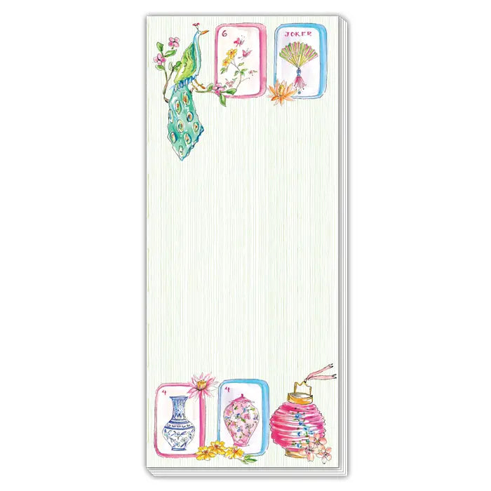 Mahjong Skinny Notepad