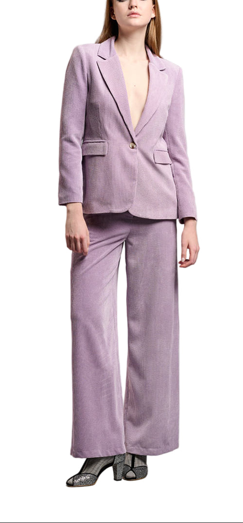 Giacca Vell Pant Set in Lilac