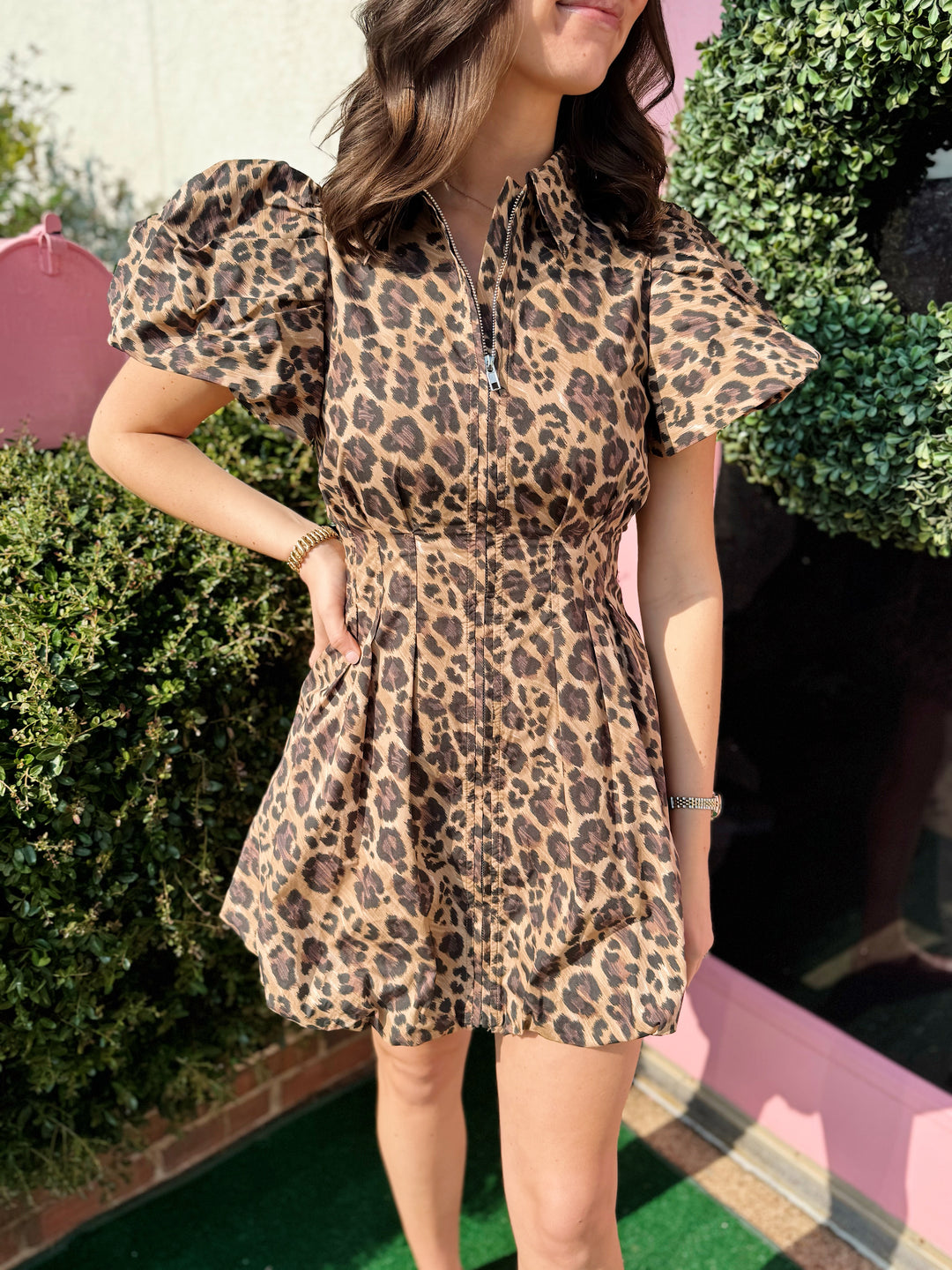 Tori Leopard Dress