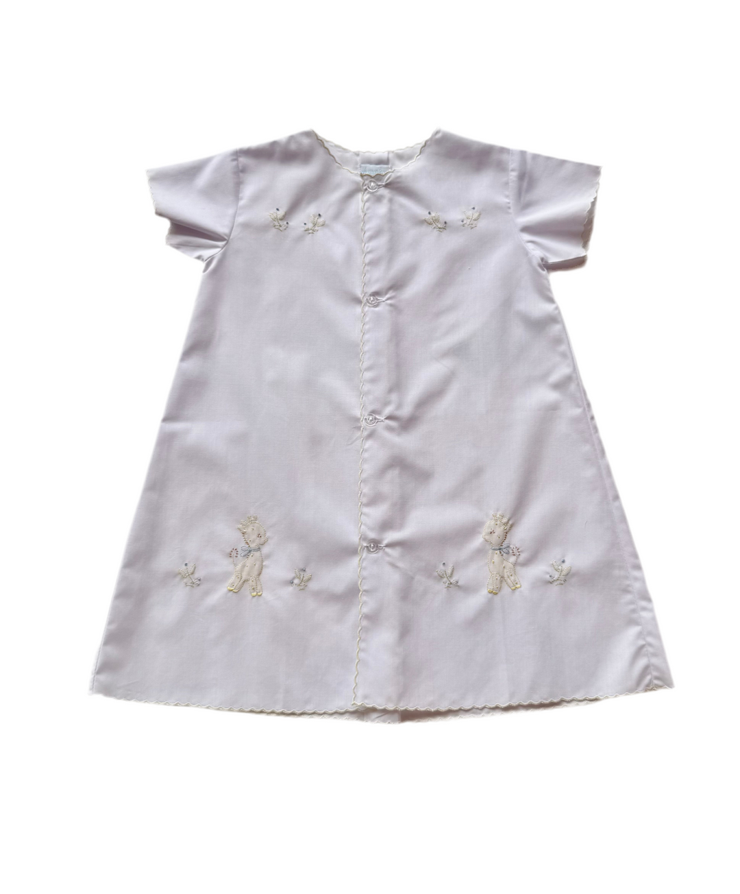 Short Sleeve Scalloped Daygown by Auraluz