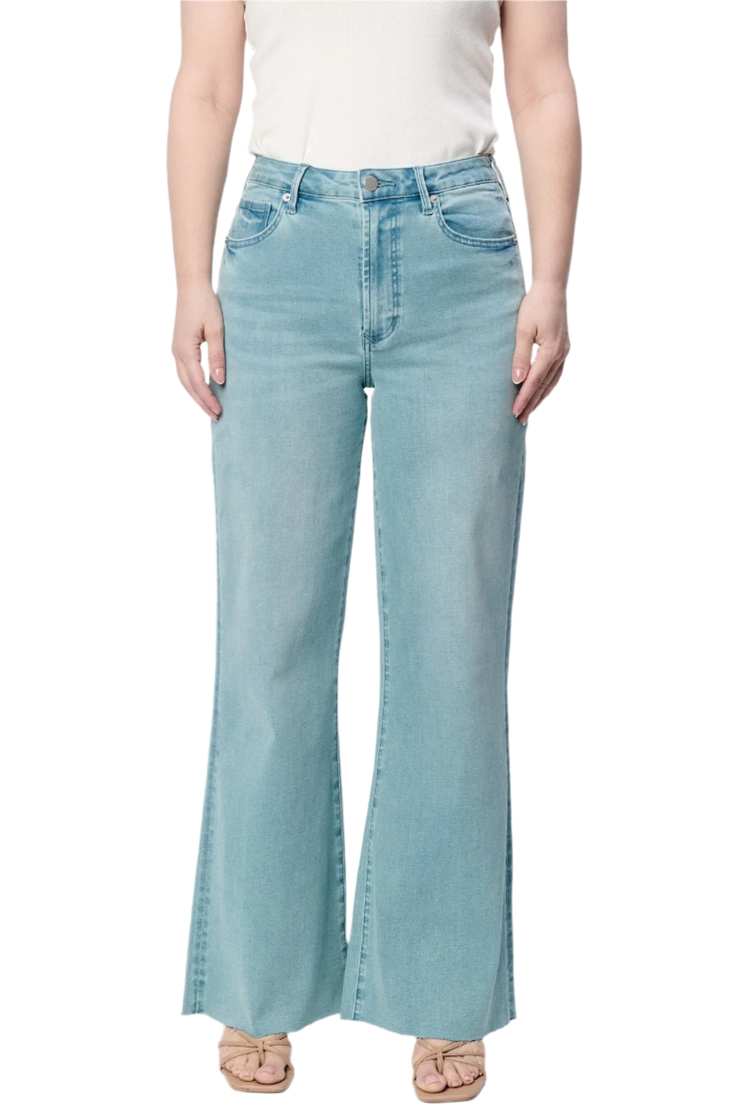 Fiona Wide Leg Jean in Blue Mint by Dear John