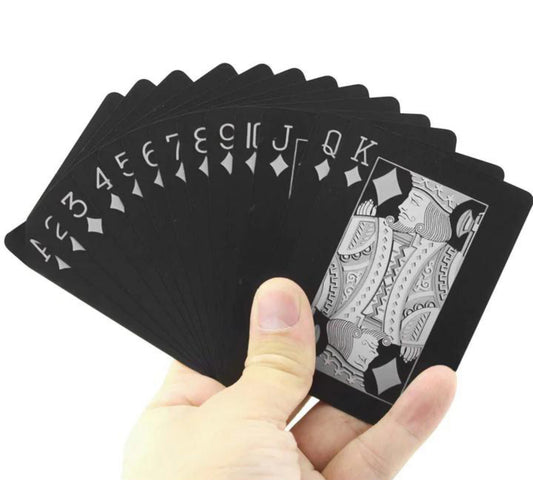 Waterproof Black Playing Cards