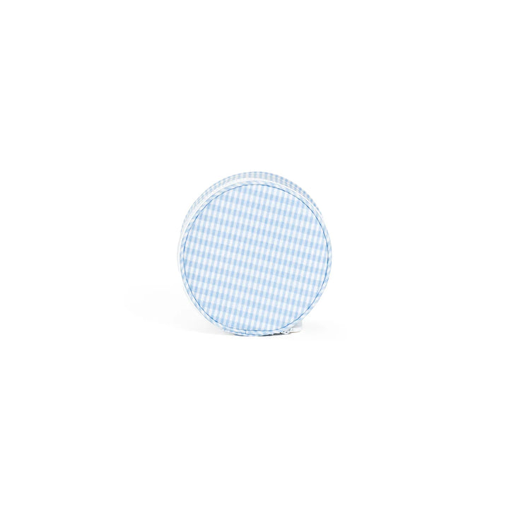 Gingham mist blue