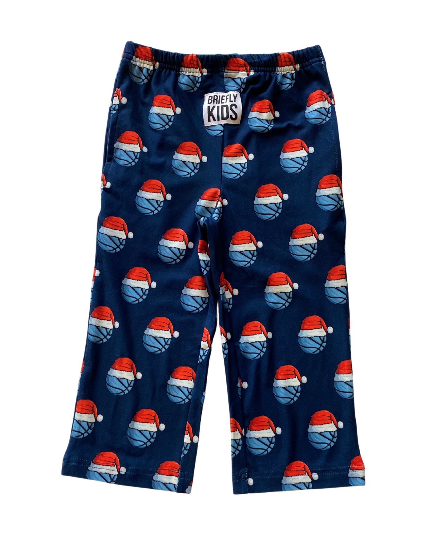 Childrens Grizzlies Basketball Santa Hat Pajama Pants
