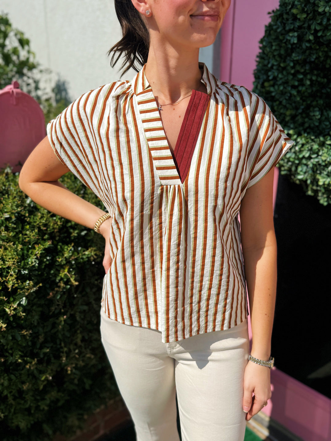 Megan Stripe Top