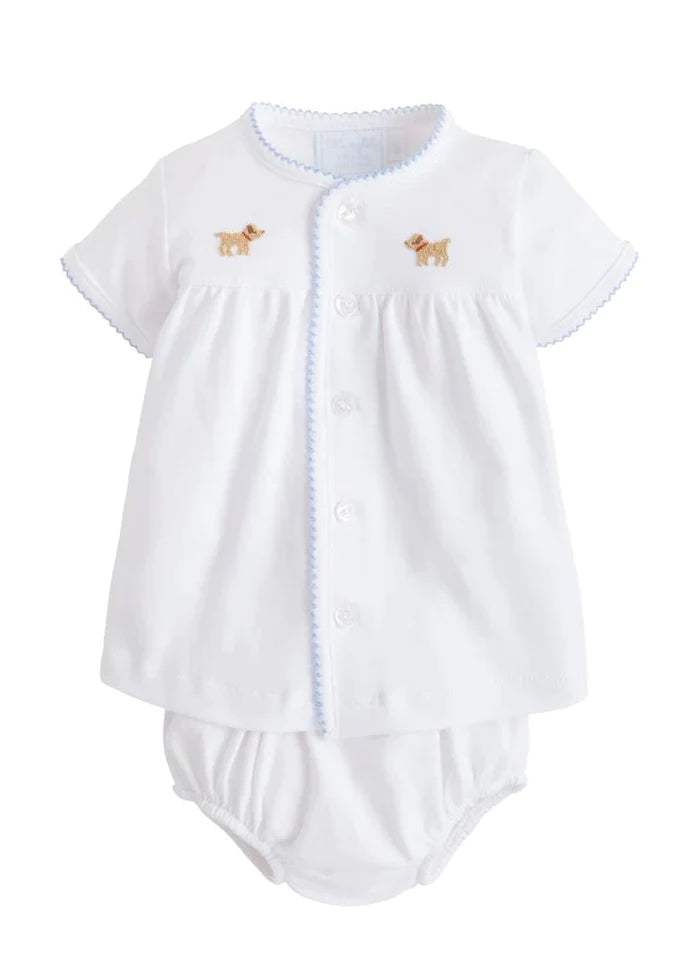 Pinpoint Layette Knit Lab Set