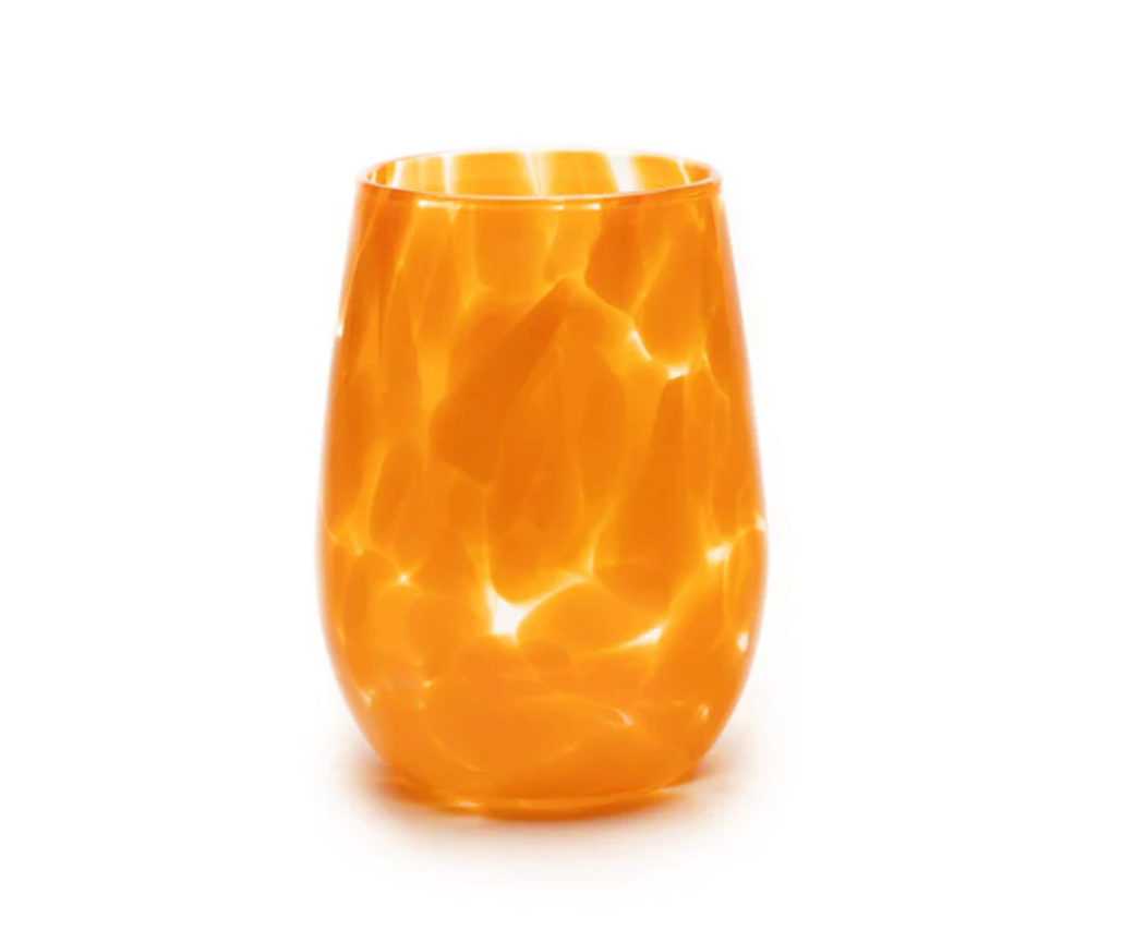 Stemless Fritsy Wine Glass
