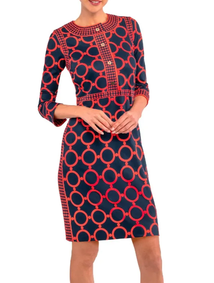 Dip & Dot Trimmed Up Dress by Gretchen Scott