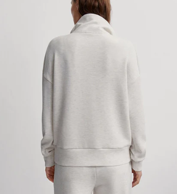 Ivory Marl Keller Half Zip Pullover by Varley