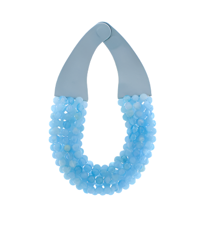 7 Row Glass Bead Necklace