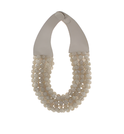 7 Row Glass Bead Necklace