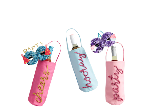 Cheers to convenience and fun with our Wine Bag and Glasses Set! This set includes a stylish wine bag and a pair of playful glasses, perfect for any occasion.