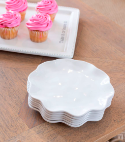 Ruffle Melamine Plate