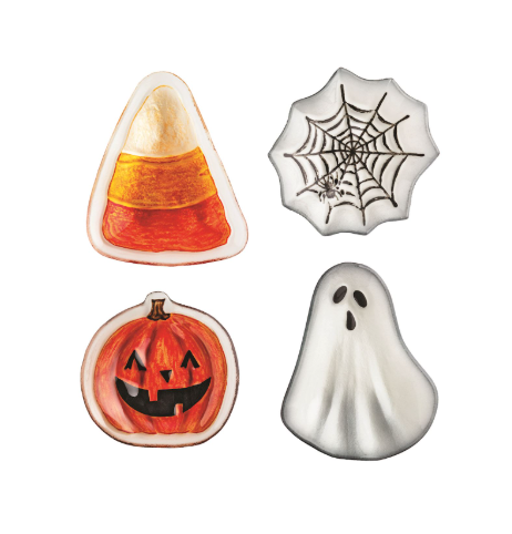 Halloween Glass Tidbit Plate