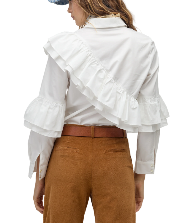 Mambo Poplin Shirt in White