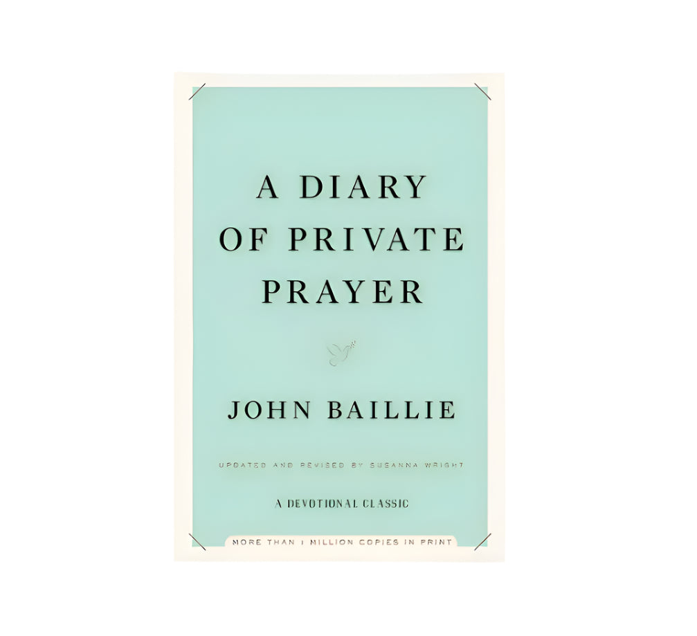 Book cover of 'A Diary of Private Prayer' by John Baillie on a light green background