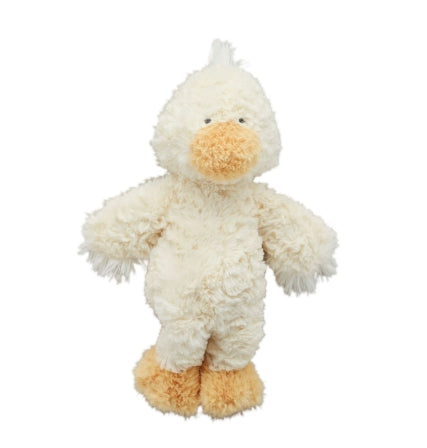 Faux fur plush with weighted seat for sitting.