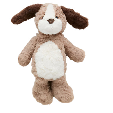 Faux fur plush with weighted seat for sitting.