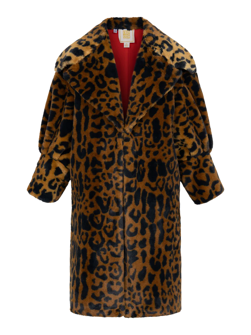 Manhattan Coat in Lady leopard by Emily McCarthy
