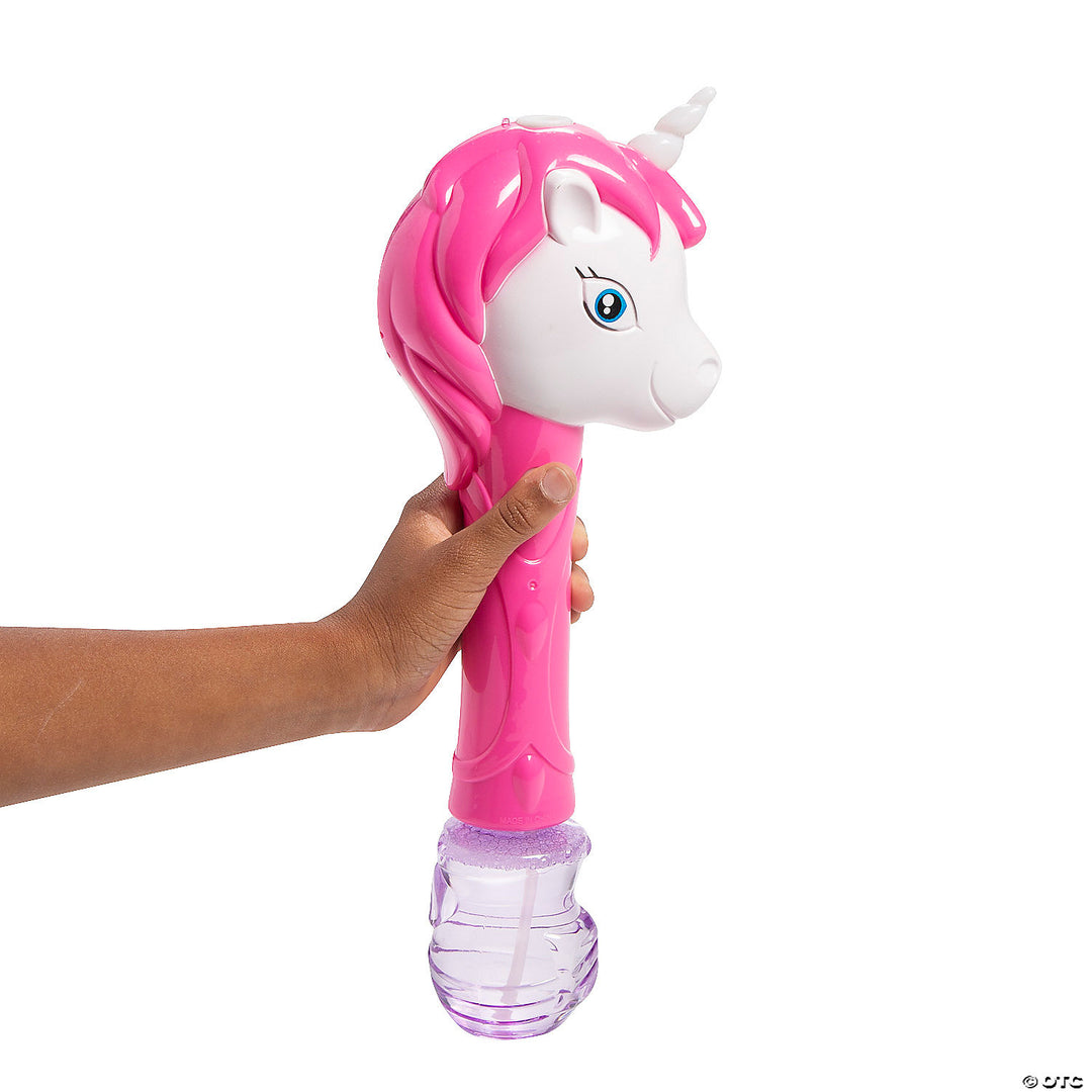 Plastic LED Unicorn Bubble Wands