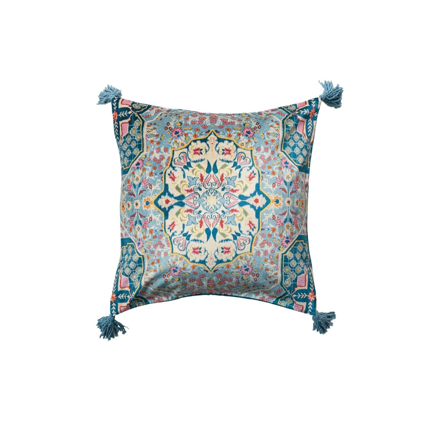 Cotton Blend Velvet Pillow