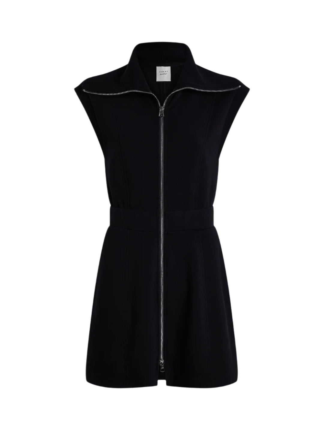 The Rebecca zip-through dress comes in a short length and is made in our classic DoubleSoft® fabric, with an exaggerated rib collar and rib panels around the armholes. A two-way zipper gives you various styling options. It also features an elasticated waistband, functional side-entry pockets, as well as flattering seaming details along the front and on the back.