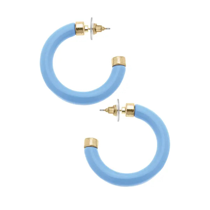 Hillary Resin Hollow Hoop Earrings