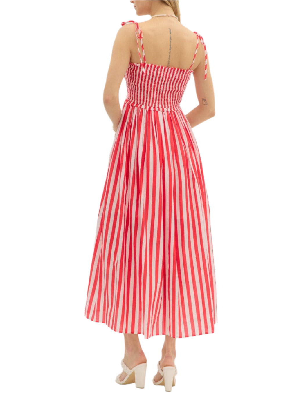 Tara Striped Midi Dress