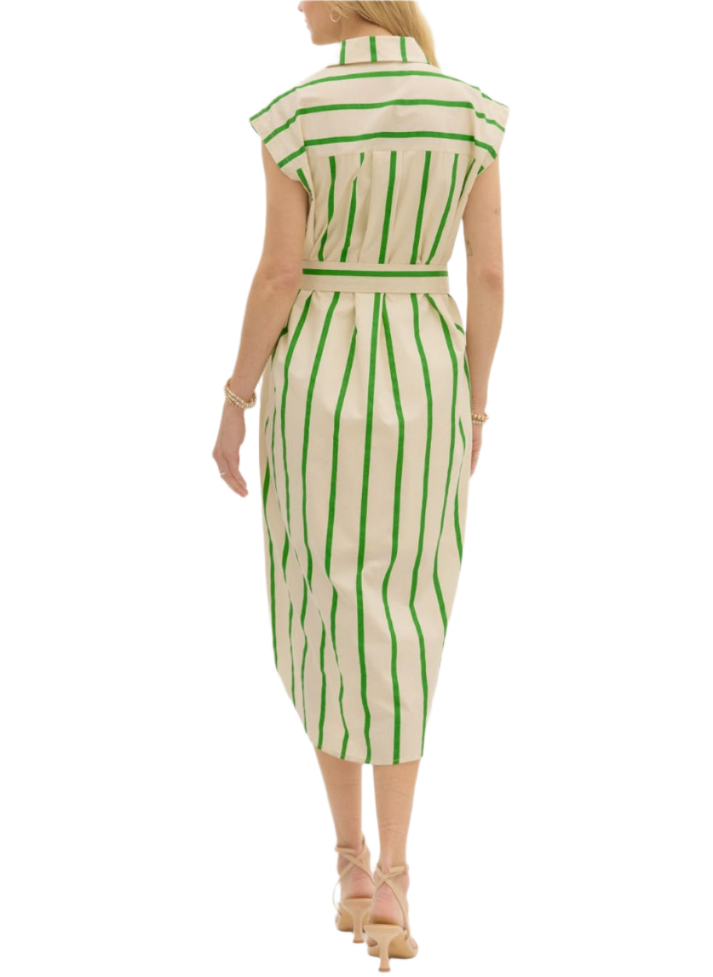Lacie Striped Midi Dress