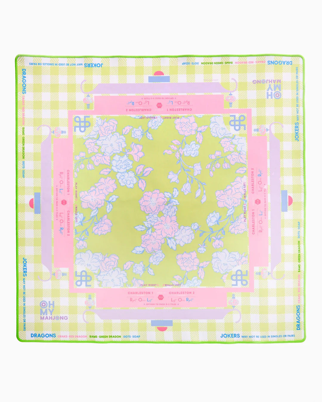 Garden Party Mahjong Mat by Oh My Mahjong