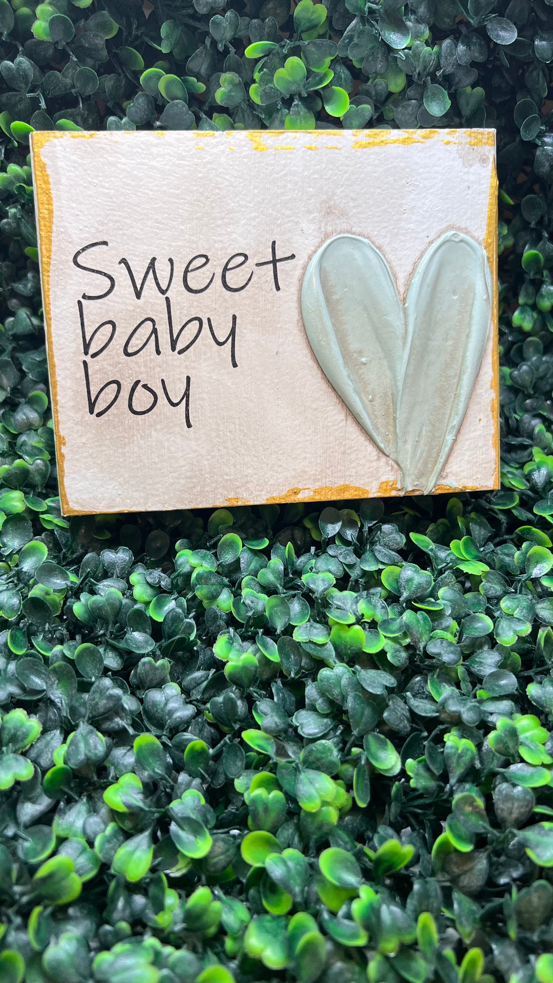 Sweet Baby Boy Block Art