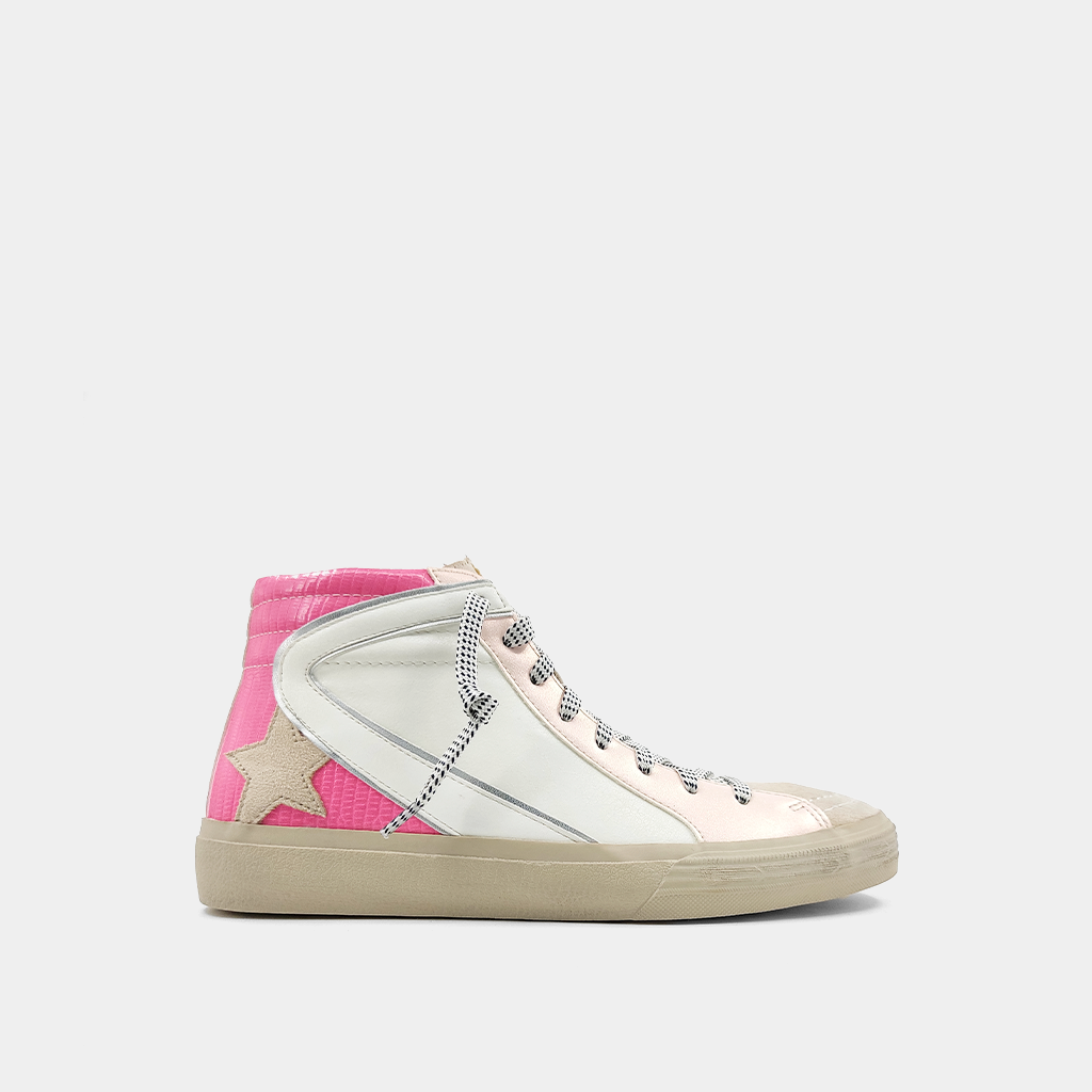 Roxanne KIDS Pink Lizard Sneakers by Shu Shop