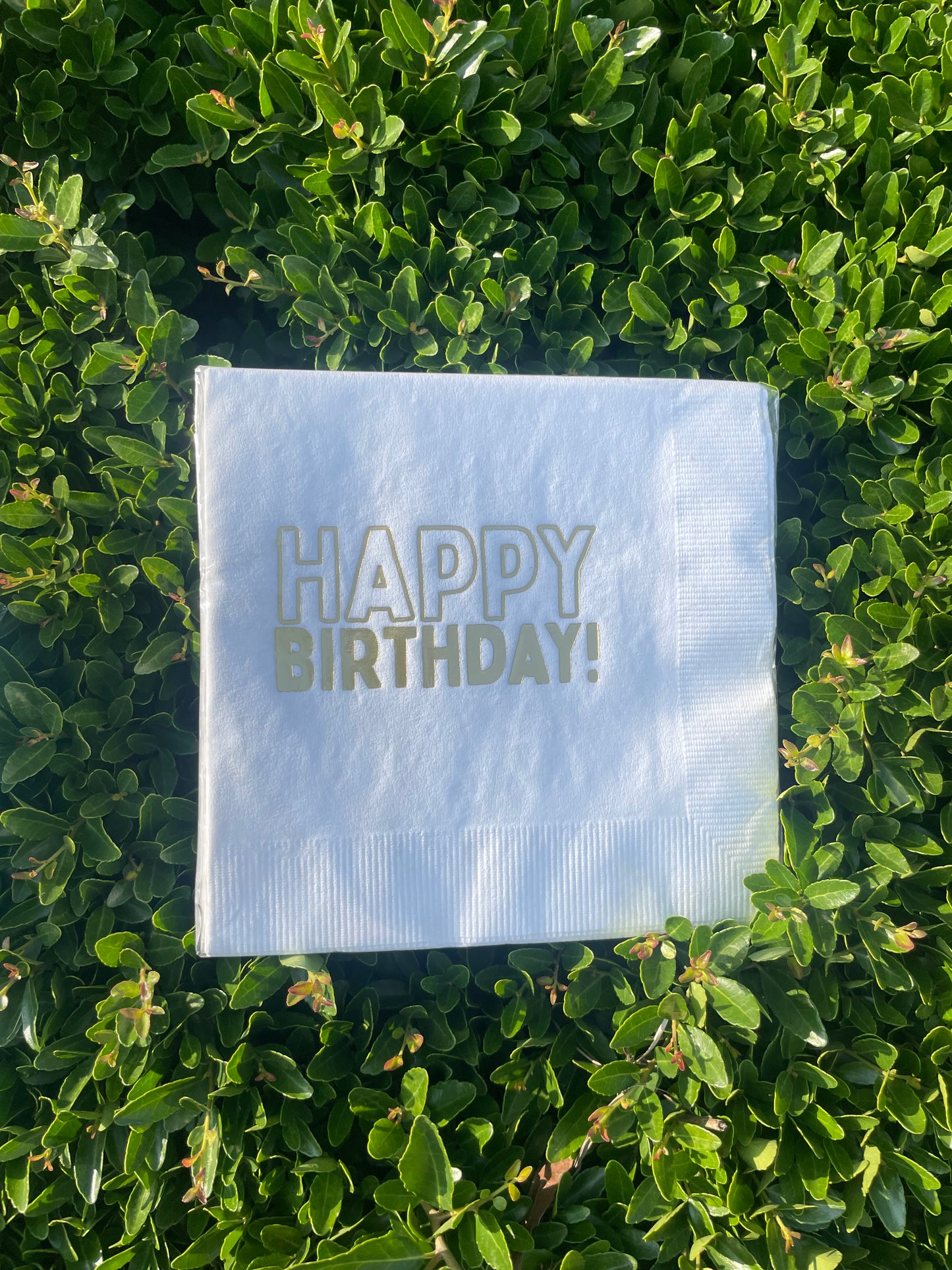 Happy Birthday Napkins by Pickering Boxwood