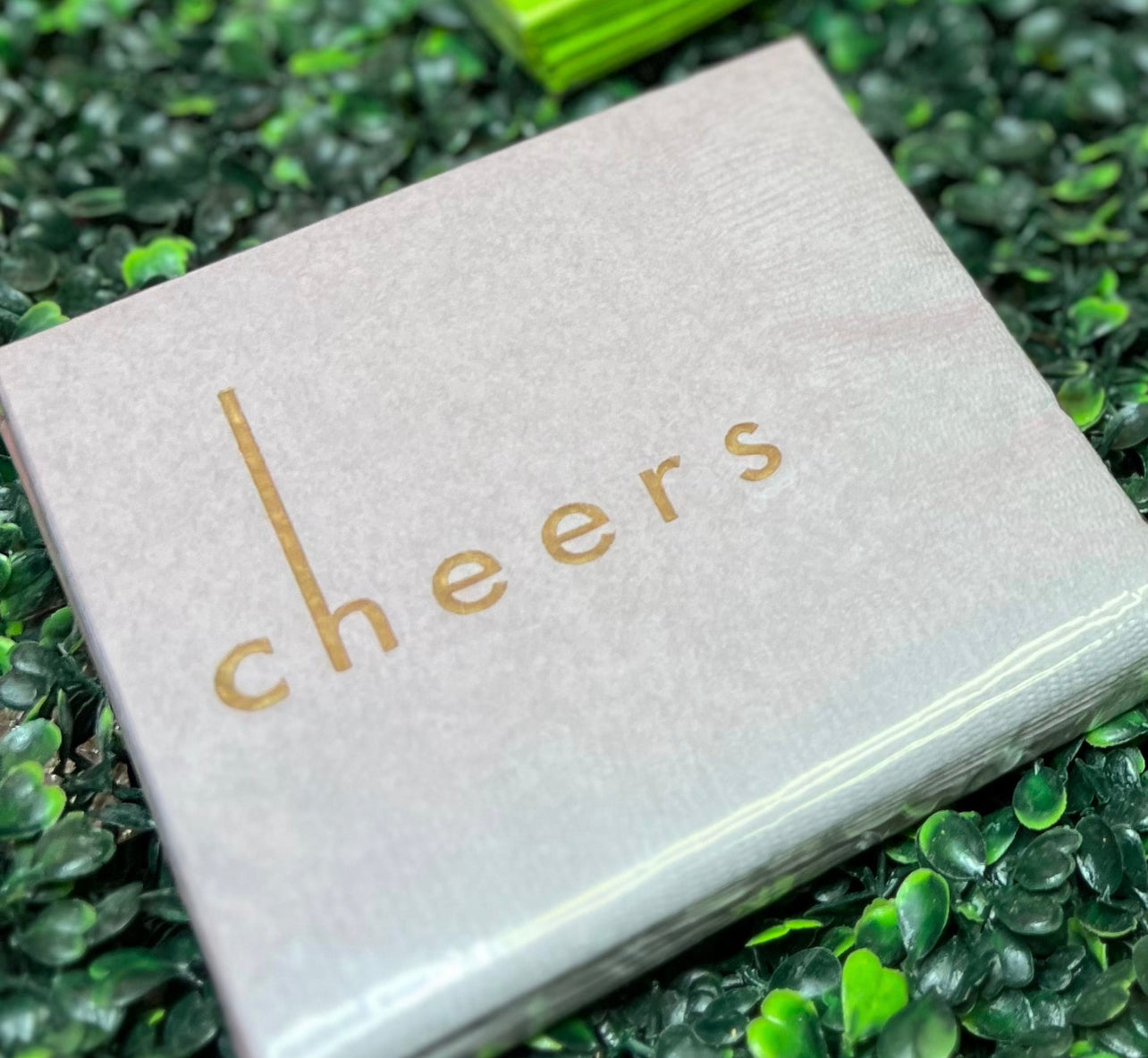 Cheers Napkins by Pickering Boxwood
