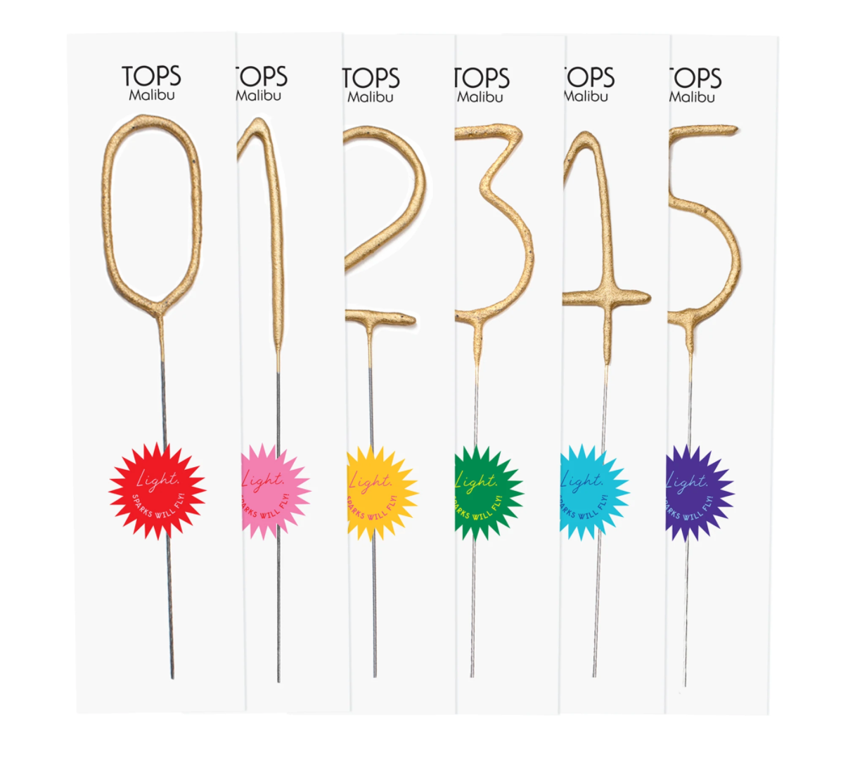 Big Golden Sparkler Wand Number